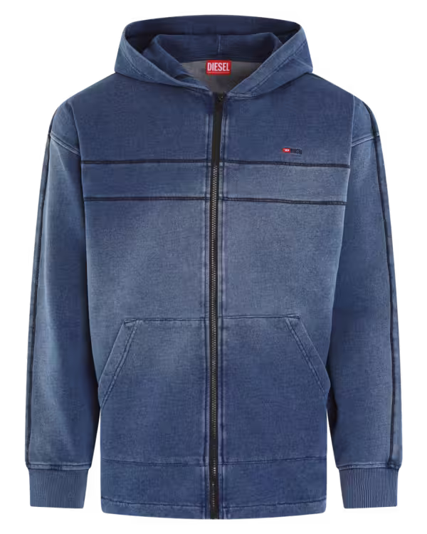 Heren S-Blaxt Zip Hoodie Blue