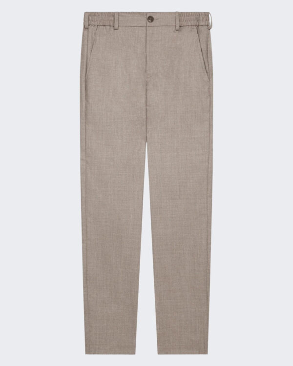 Heren Flannel Stretch Tapered Beige