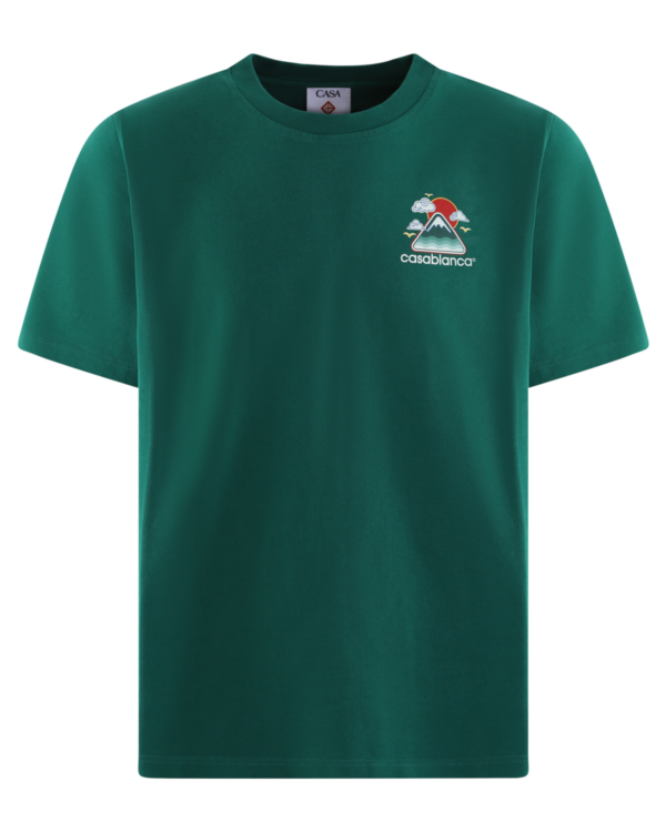Heren Montagne Ondulée T-Shirt Green