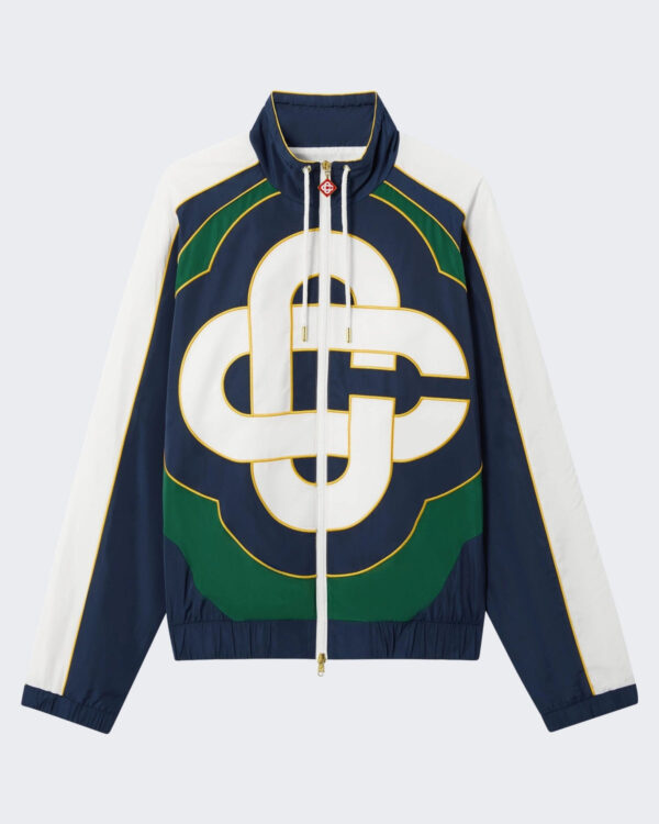 Heren Cc Applique Colourblock Windbreaker Jacket Wit