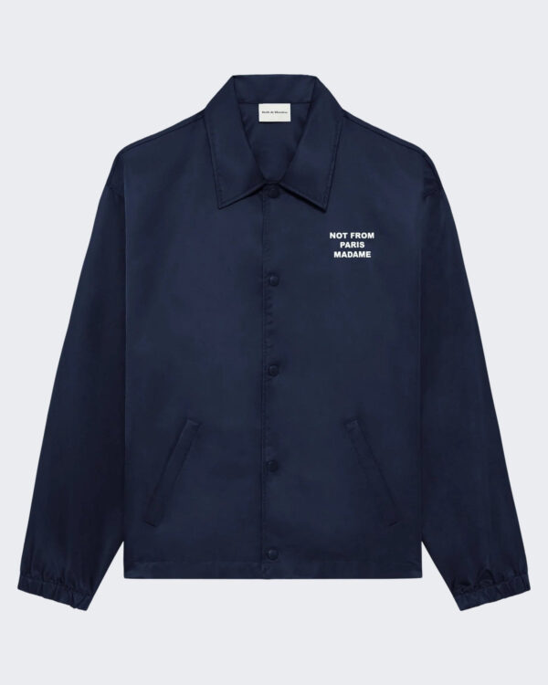 Drole De Monsieur Heren Slogan Jacket Blauw