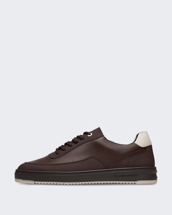 Heren Technische sneaker met crumbs detail Chocoladebruin