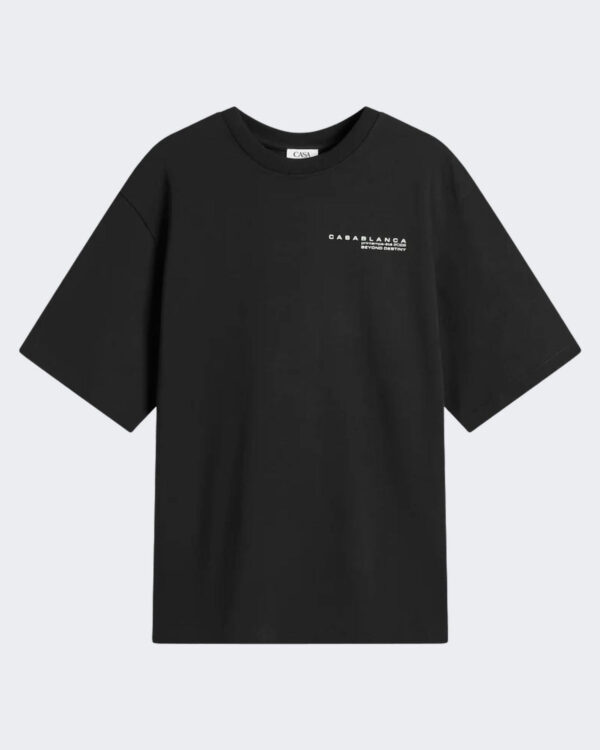 Casablanca Heren Glitch Orchid T-Shirt Zwart