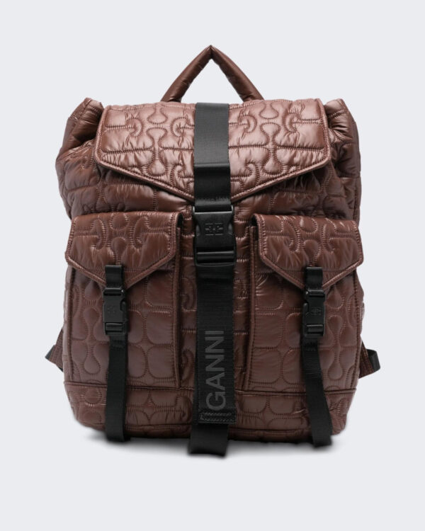 Ganni Dames Quilted Re-Tech Backpack