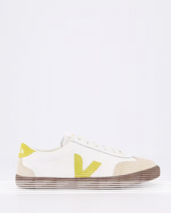Dames Volley Sneaker White/Yellow