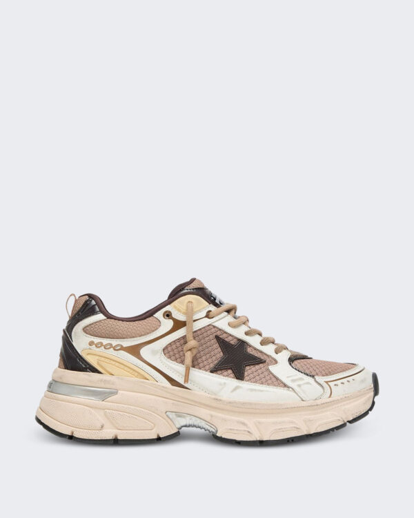 Dames Sneakers met vintage details Wit