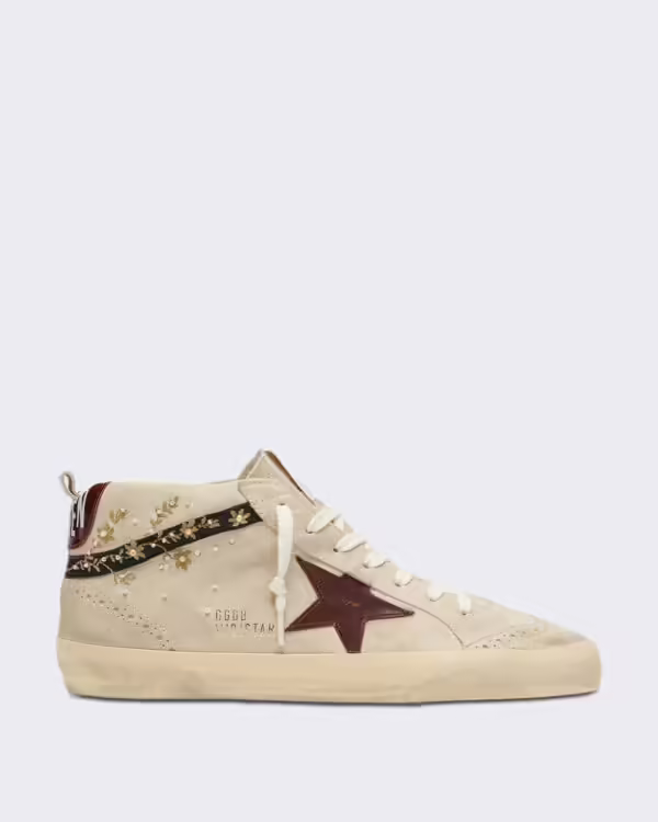 Golden Goose Dames Sneaker Mid Star beige
