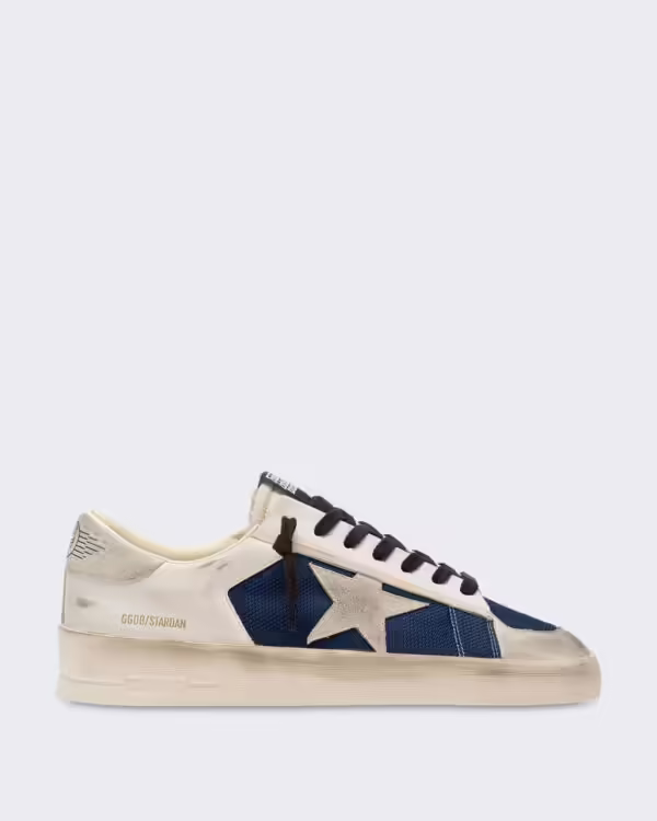 Heren Sneaker met vintage details Blauw