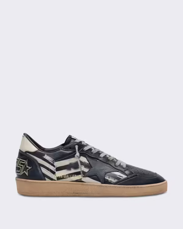 Heren Sneaker zwart leer
