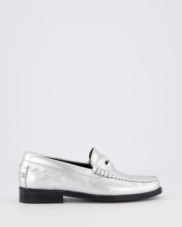 Dames Coin Loafer Metallic/Silver