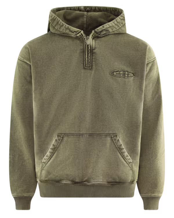 Heren Cut & Sew Quarter Zip Hoodie