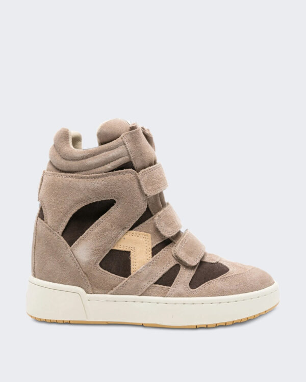 Dames IM3 sneakers met kleurenblok Beige