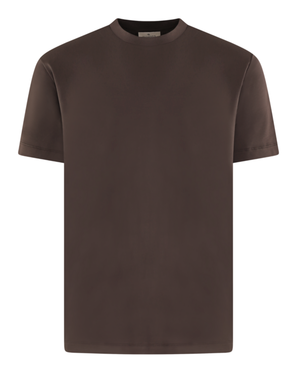 Heren Interlock Supima T-Shirt Brown