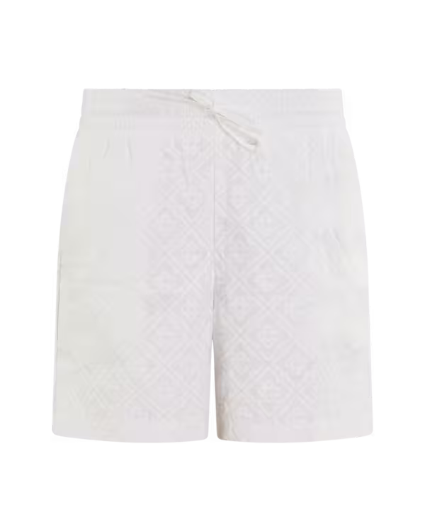 Heren Puff Monogram Shorts White