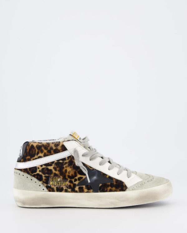 Dames Mid Star Horsy Sneaker Beige