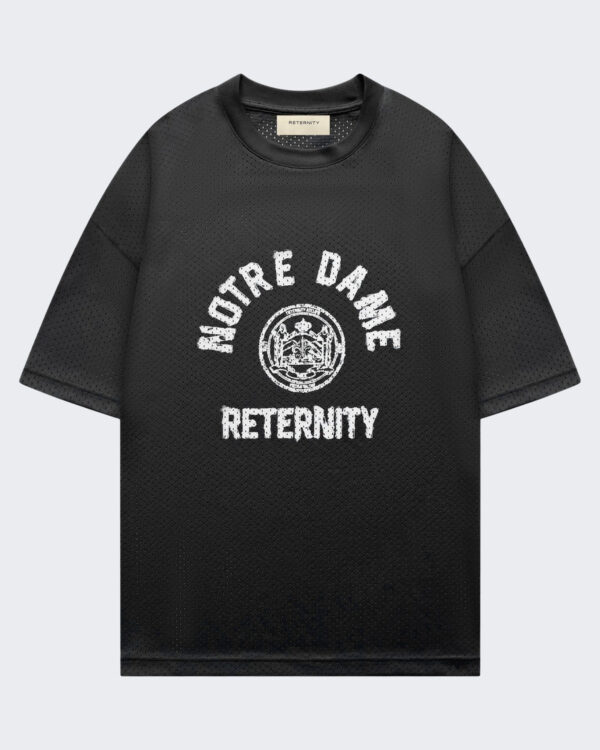 Heren Mesh t-shirt Notre Dame Zwart