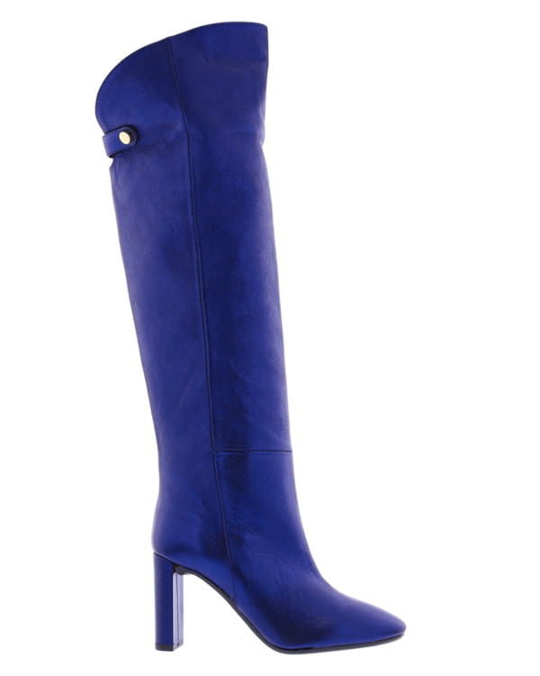 Dames Chic cosmo long blue/metallic
