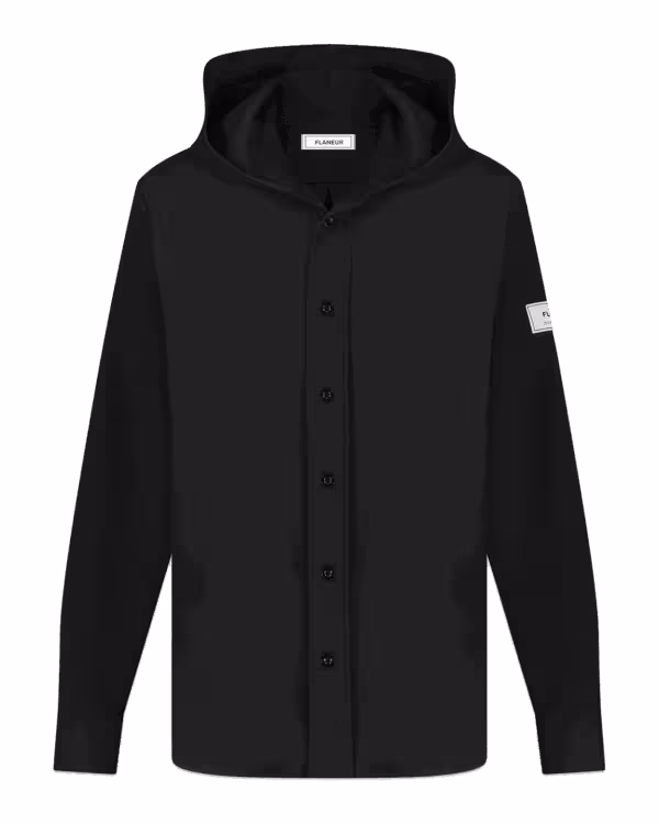 Heren Atelier Hooded Shirt Black