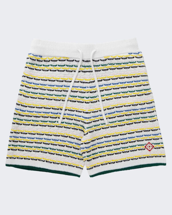 Casablanca Heren Tuck Stitch Shorts Wit