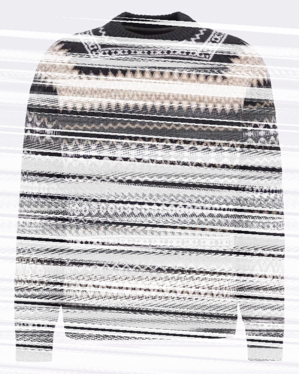 Heren Hase Fair Isle Sweater Green