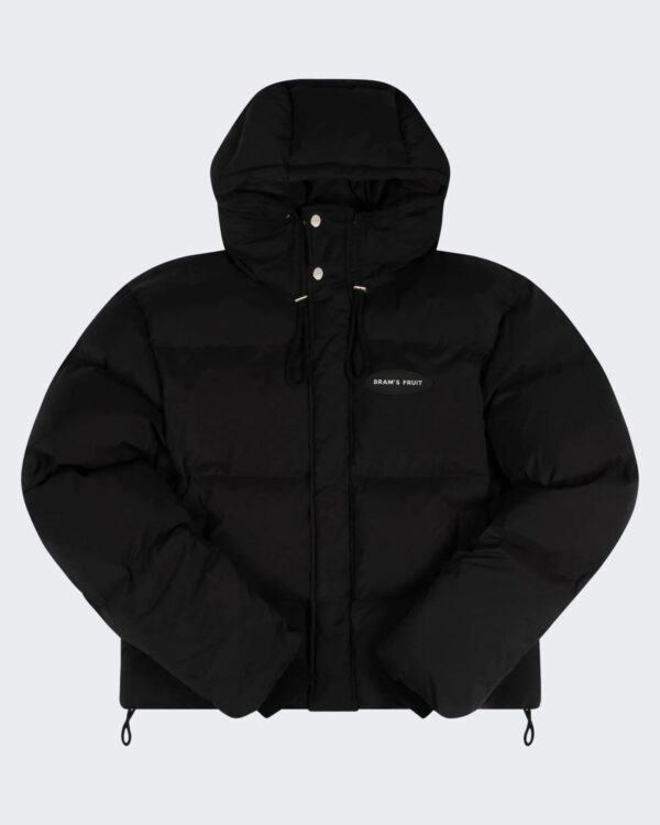 Heren Hooded Puffer Jacket Black