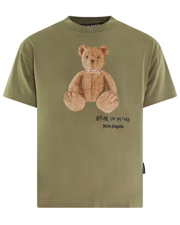Heren Bear in Mind T-Shirt Green