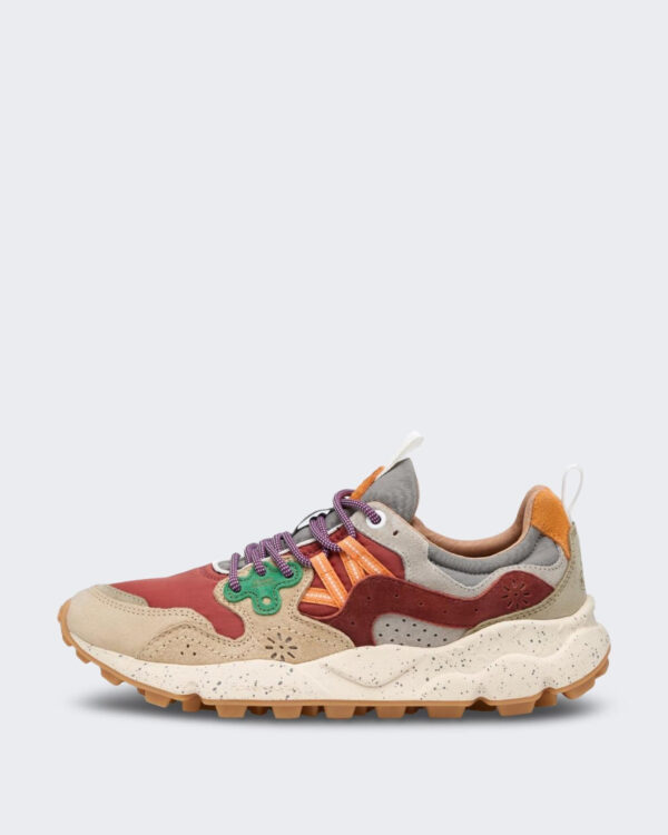 Flower Mountain Heren Yamano 3 Sneaker Beige/Rood