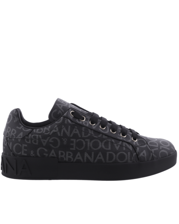 Heren Coated Portofino Sneakers Black