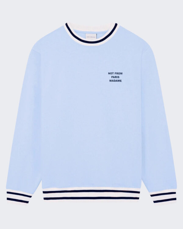 Drole De Monsieur Heren Slogan Sport Sweater Blauw