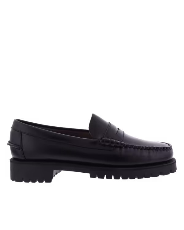 Dames Then Lug Loafer Black
